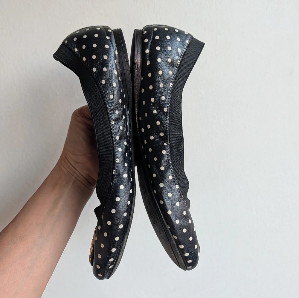 Tory Burch Minnie Polka Dot Flats Size 8.5